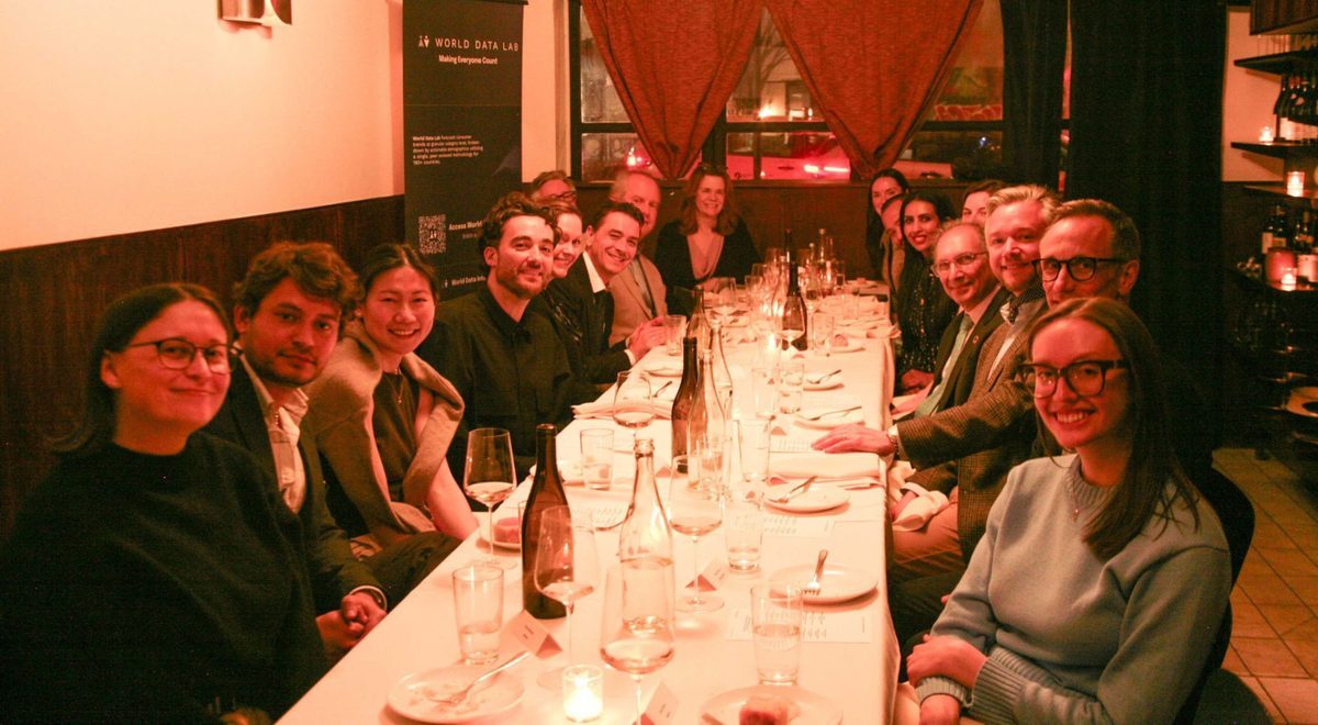 World Data Lab stakeholders at a dinner in New York