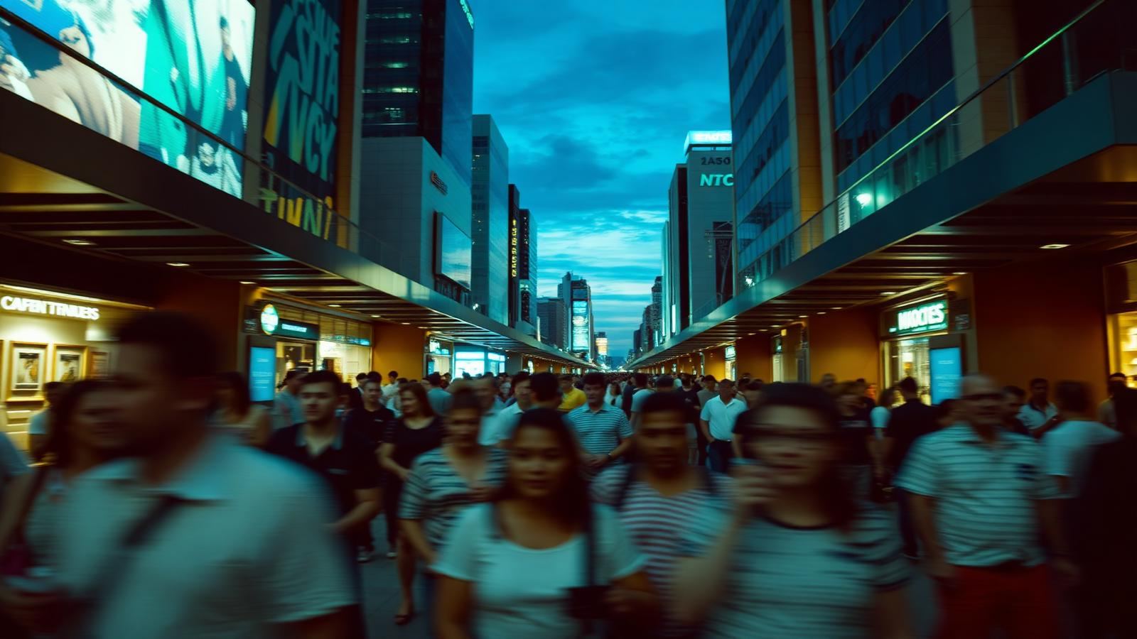 Global consumers represented as an abstract data network
